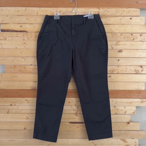 Gap Women’s Downtown Khaki Green & Black Cotton Blend Capri Pants Plus Size 14 - Picture 10 of 12